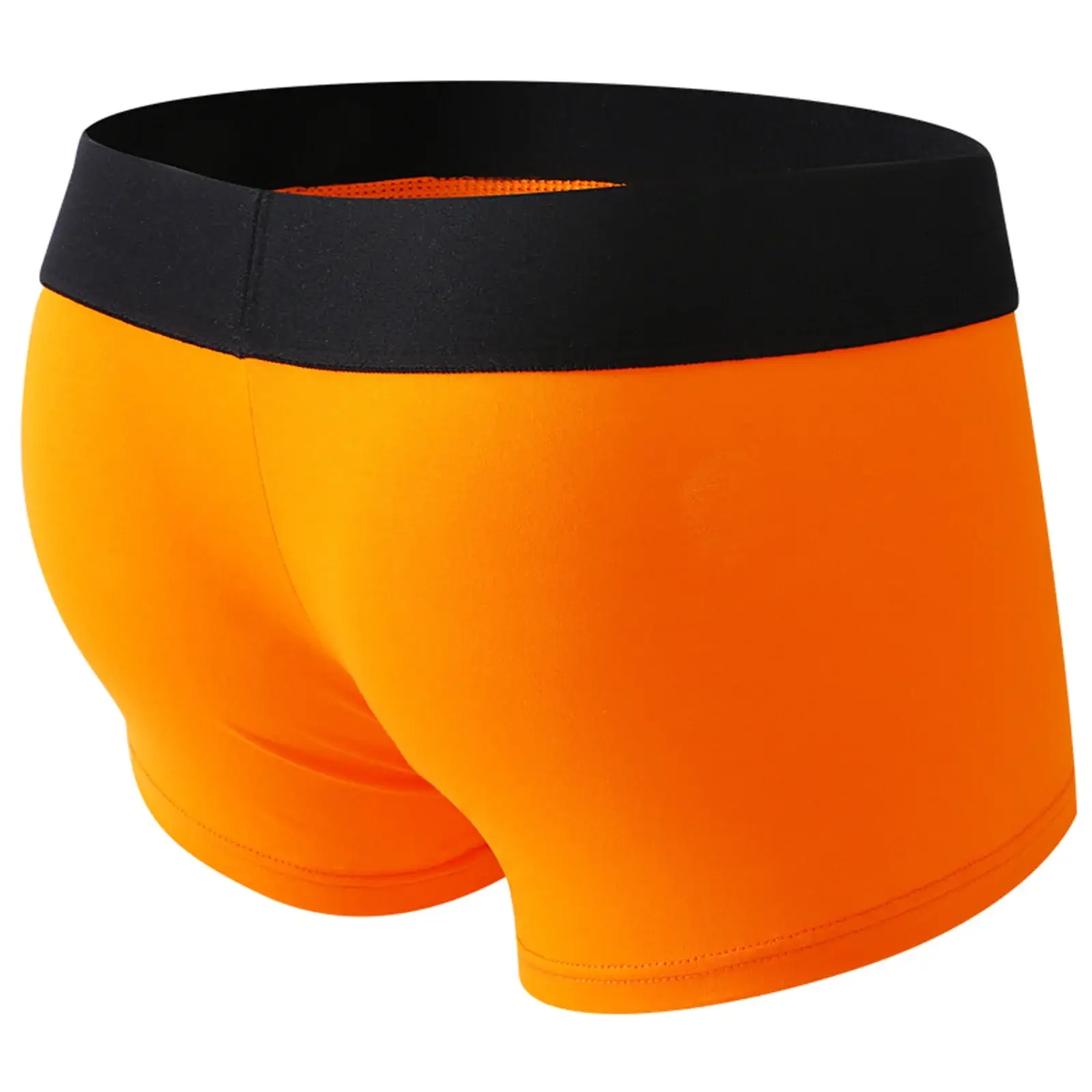 Men's Boxers Front Hole Pouch Underwear Silicone Cockring Sexy Boxershorts Wide Waistband Cotton Underpants Hollow Out Lingerie