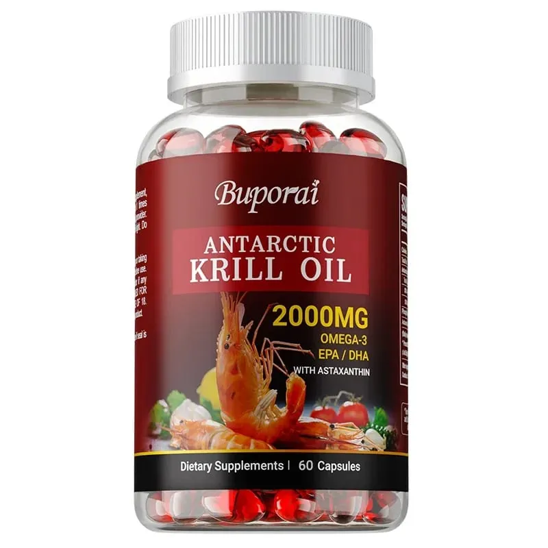 Antarctic Krill Oil 2000MG - Περιέχει ασταξανθίνη που προάγει την υγεία του εγκεφάλου και της καρδιάς, αντιοξειδωτικό μεταβολισμό και ενισχύει την ανοσία — image 10