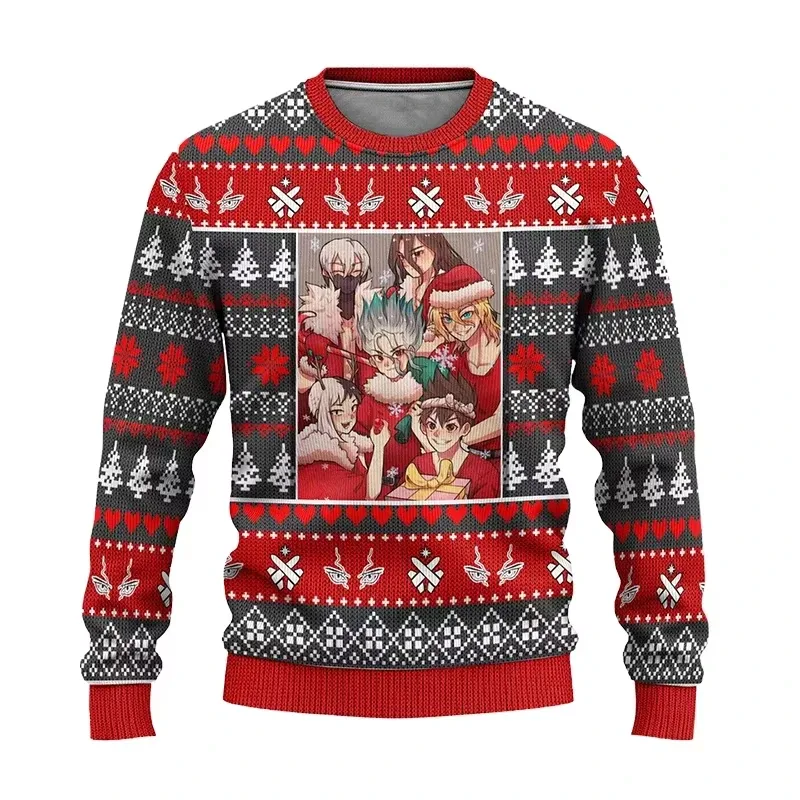 Novo suéter da moda, sucesso de vendas, com estampa de Natal do Dr. Stone, presente de Natal engraçado para homens at mulheres, m — image 8