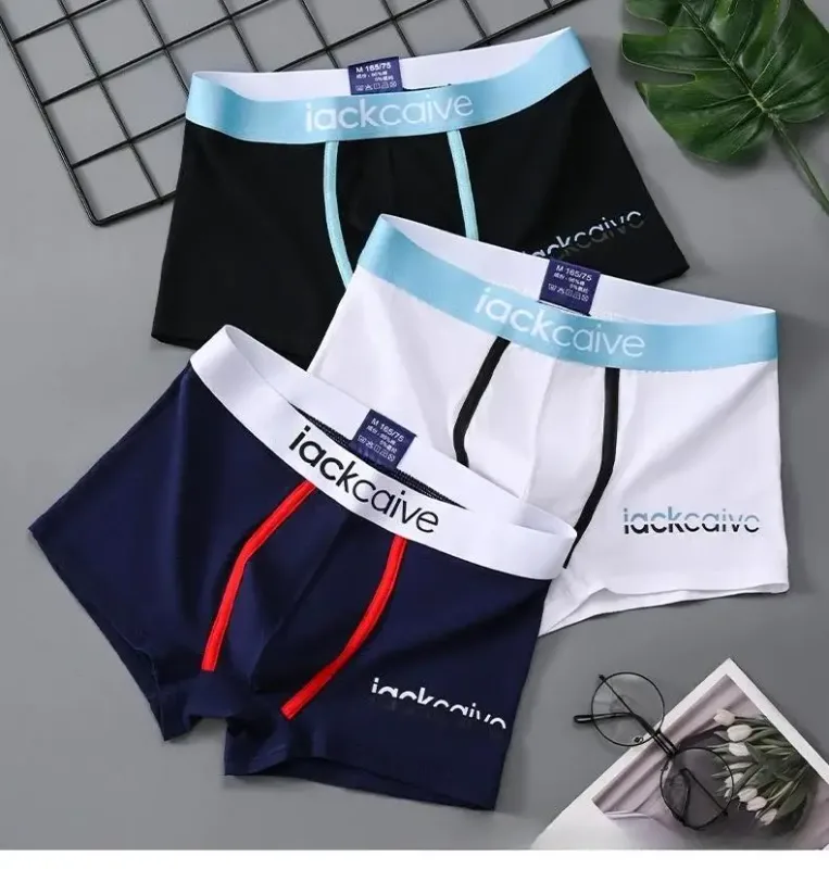 3st Herrtrosor Bomull Herrunderkläder Boxers Andas Man Boxertryckta kalsonger Bekväma shorts Herrunderkläder M-3XL — image 8