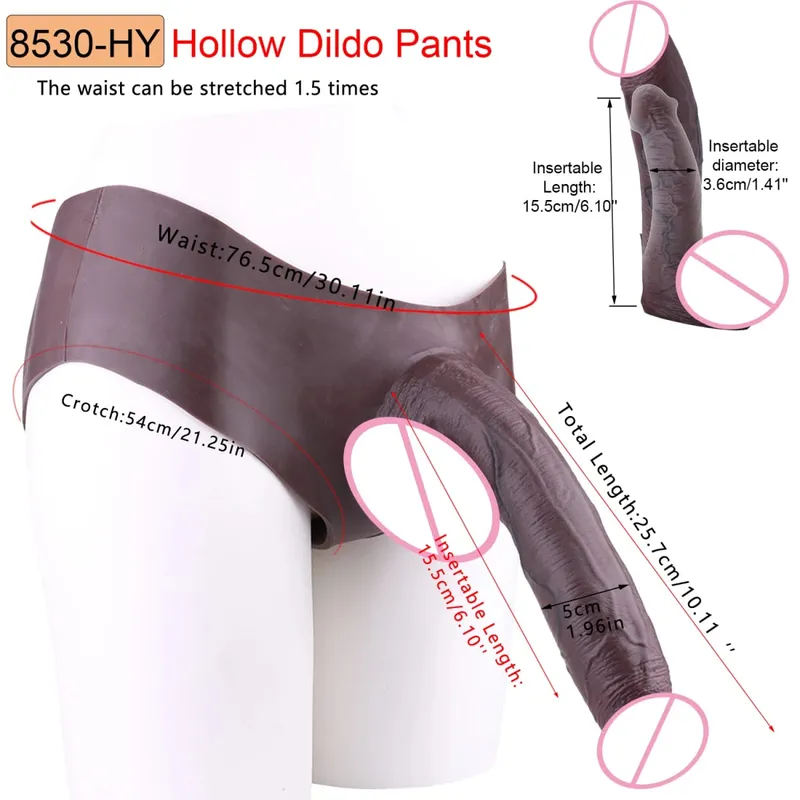 Big Knot Hollow Műpénisz Pants Felnőtt Férfi Pénisz Ujj насадка на член Fehérnemű pároknak Szex öröm Erotikus áruk — image 29