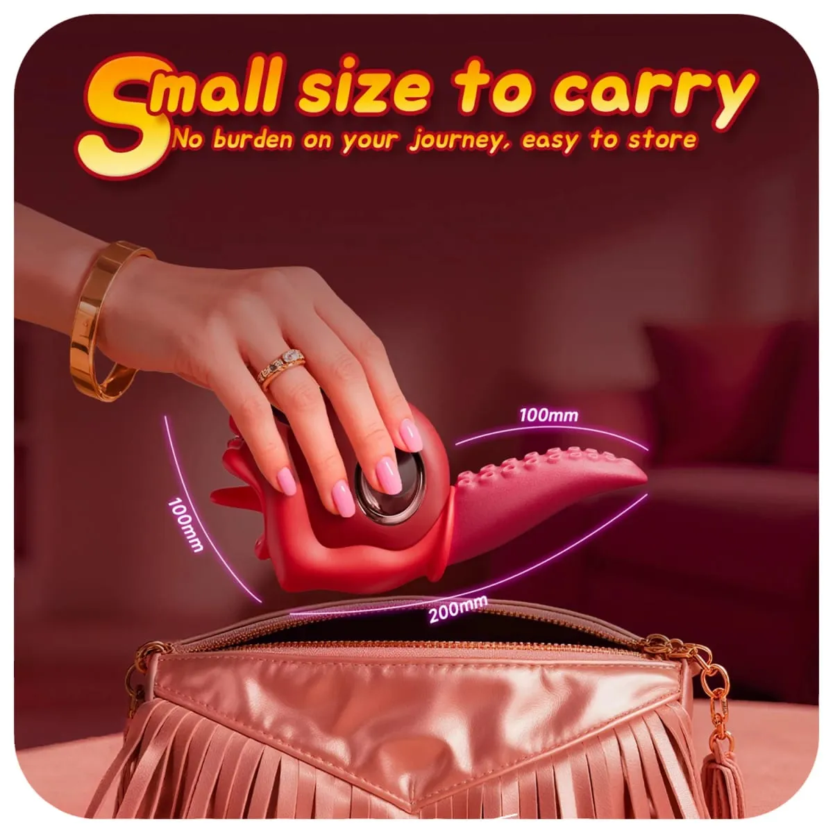 Női Tongue Thrusting Swing vibrátor csikló mellbimbó g-pont punci stimulátor hüvely anális maszturbátor szexjátékok pároknak — image 7