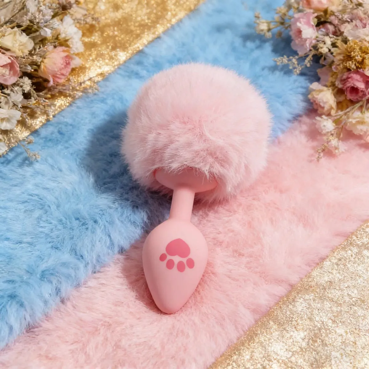 4 Sizes Cute Pink Cat's Paw Print Silicone Anal Plug Soft Tail Butt Plug Adult Game Anal Beads Erotic Cosplay Sex Toys For Women — image 5