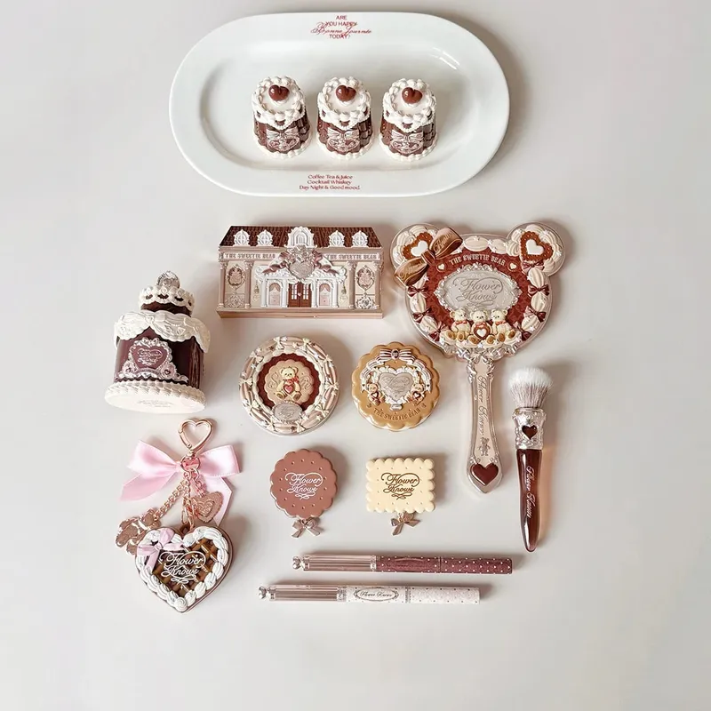 New Arrive Flower Knows The Sweetie Bear Collection Mini Setting Powder Cookie בושם וג'ל ועיפרון גבות כפולים — image 5