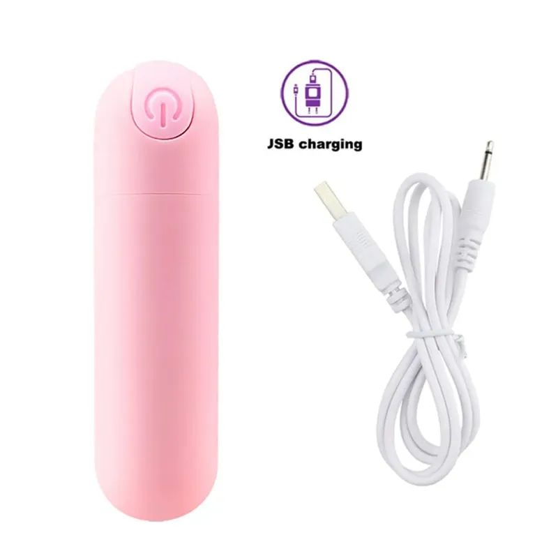 Powerful USB Charge Bullet Vibrator Clitoris Stimulator G-Spot Vagina Massage Adult Erotic Sex Toys For Woman Female Masturbator — image 8