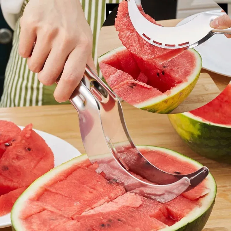 Stainless Steel Windmill Watermelon Cutter Artifact Salad Fruit Slicer Cutter Tool Watermelon Digger Kitchen Accessories Gadgets — image 3