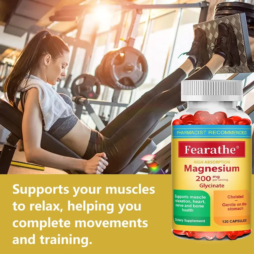 200 Mg Magnesium Glycinate Capsules To Improve Sleep Quality Support Joint and Bone Marrow Health and Boost The Immune System — image 4
