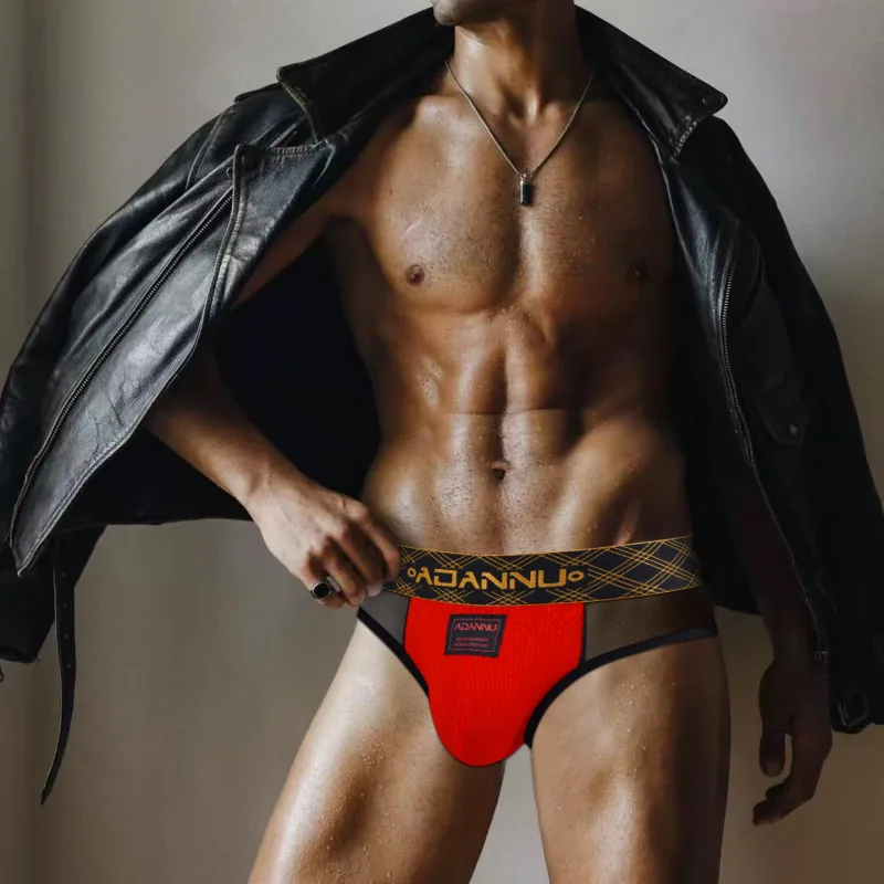 Luxury Ice Silk Men's Underwear with Gold Thread Embroidery Waistband Ultra-Thin Transparent Mesh Quick-drying Briefs for Men — image 20