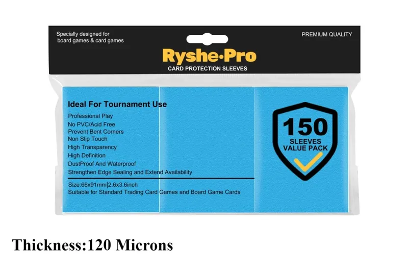 150Pcs Premium Card Sleeves 2,6"x3,6" συμβατές με κάρτες συναλλαγών τυπικού μεγέθους για MTG Pokemon TCG Baseball Card Sport Card — image 16