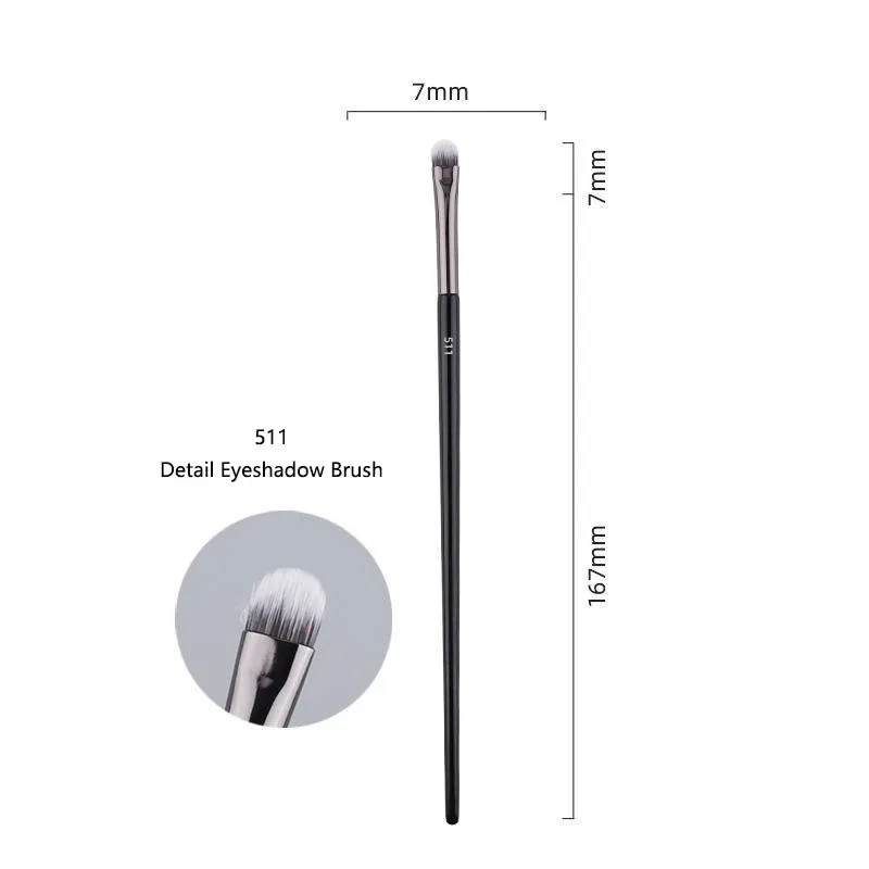 1pc Pro pinceaux de maquillage fond de teint poudre ventilateur maquillage brosse Contour 3D pointillé fard à paupières correcteur angle sourcils ombre outils