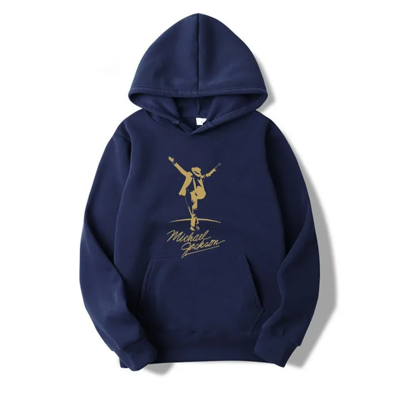 Moletons masculinos Michael Jackson Gold