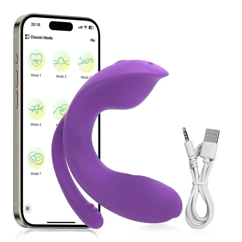APP Control Vibrátor Műpénisz nőknek Klitorisz stimuláló G-pont hüvelymasszírozó fenékdugó női szexjáték felnőtt szexuális kellékek — image 8