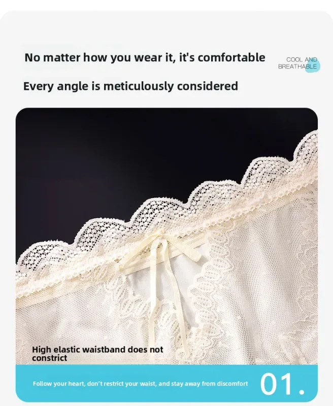 Men Sexy Luxury Ice Silk Briefs Scalloped Floral Lace Splicing 3D Contour Pouch Ultra Thin High Elastic Nightwear Underwear — image 15