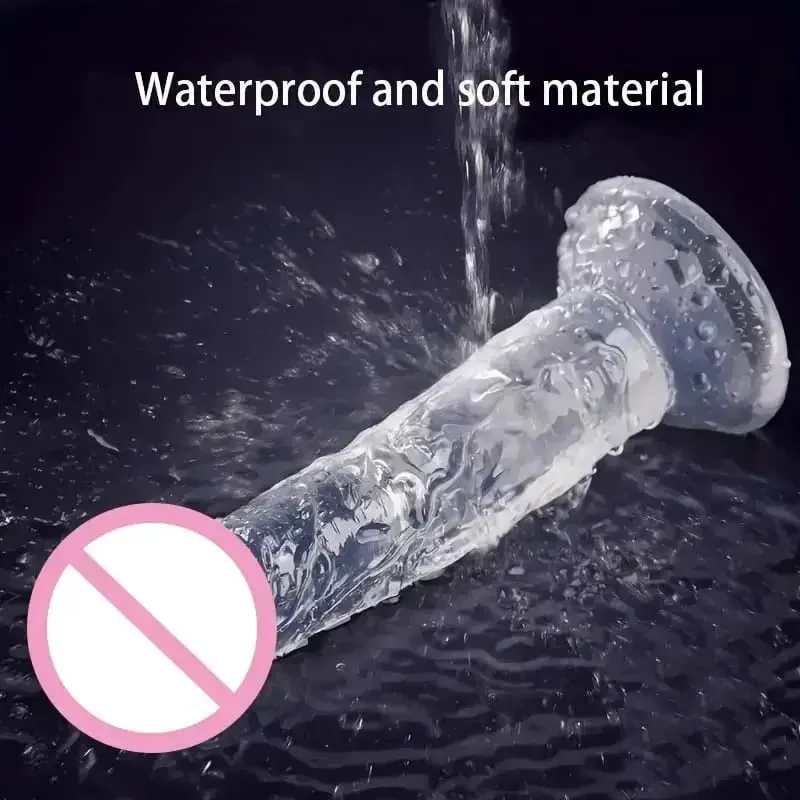 Cheap Women Big Transparent Dildo Suction Cup Erotic Anal Jelly Dick Soft Clitori Vaginal Masturbators Penis Adult Sex Toy 18+
