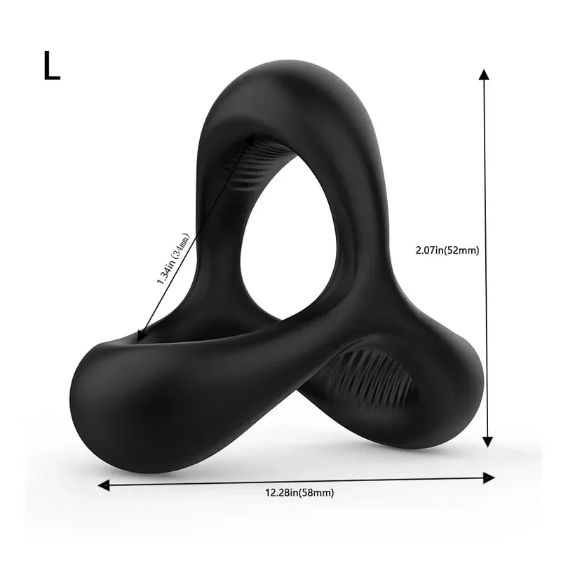 Penis Ring Reusable Silicone Semen Cock Ring Penis Enlargement Delayed Ejaculation Sex Toys For Men — image 29
