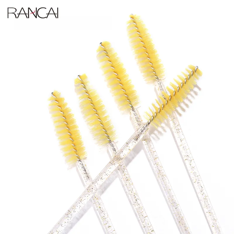 50pcs Disposable Eyelash Brushes Extension Crystal Eyebrow Brush Mascara Wand Eye Lashes Cosmetic Tool Set Makeup Beauty — image 6