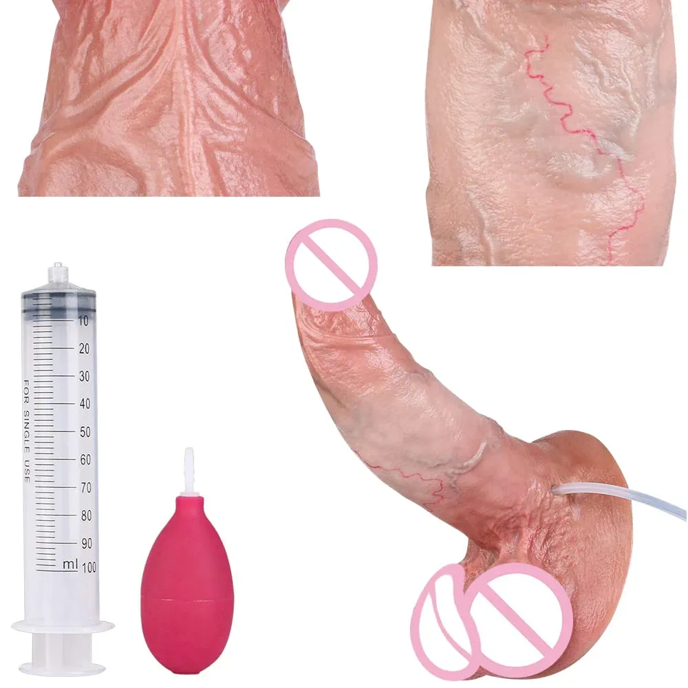 Squirting Dildo G‑Spot Stimulator Silicone Sex Toy Intimate Waterproof Adult Toy For Female Vaginal Private Masturbation
