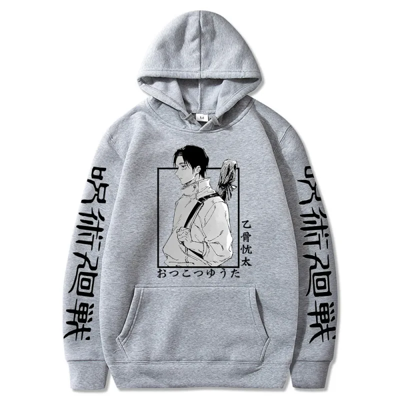 Okkotsu Yuta Graphic Hoodies Anime Jujutsu Kaisen Vintage Oversized Hooded Hip Hop Long Sleeves Cotton Hoodie Men Women Clothes — image 5