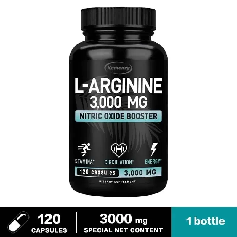 L-Arginine Supplement Boost Endurance -Increase for Energy Strength Vascular and Endurance Support During Exercise | Muscle Mas — image 9