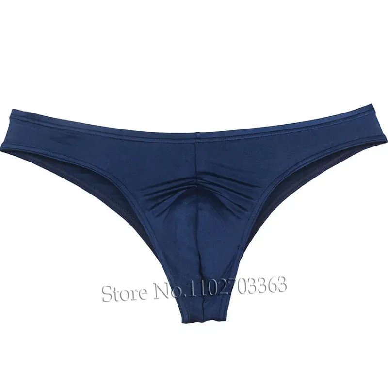 Men's Bikini Briefs Triangle Underwear Pucker Back Micro Briefs Elastic Shiny Summer Low Rise Beach Briefs Sexy Silky Smooth — image 20