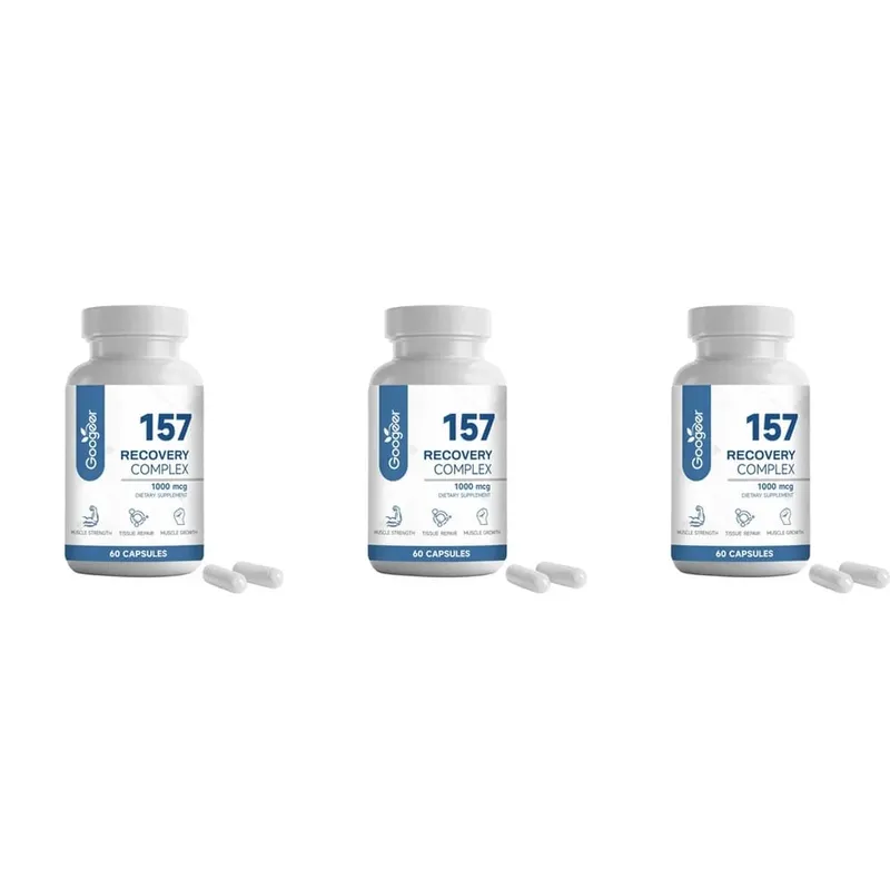 157 קפסולות קומפלקס החלמה עם L-Valine ו-L-Glutamine להחלמה תומכות בצמיחת שרירים תערובת אמינו 1000 מק"ג 60 כמוסות