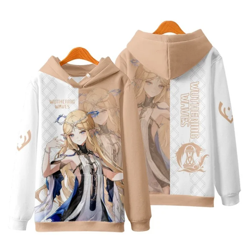 Game Wuthering Waves Cosplay Hoodies 3D Phrolova Print Men Women Anime Sweatshirt Autumn/Winter Hoodie Casual Y2k Tracksuit Coat — image 8