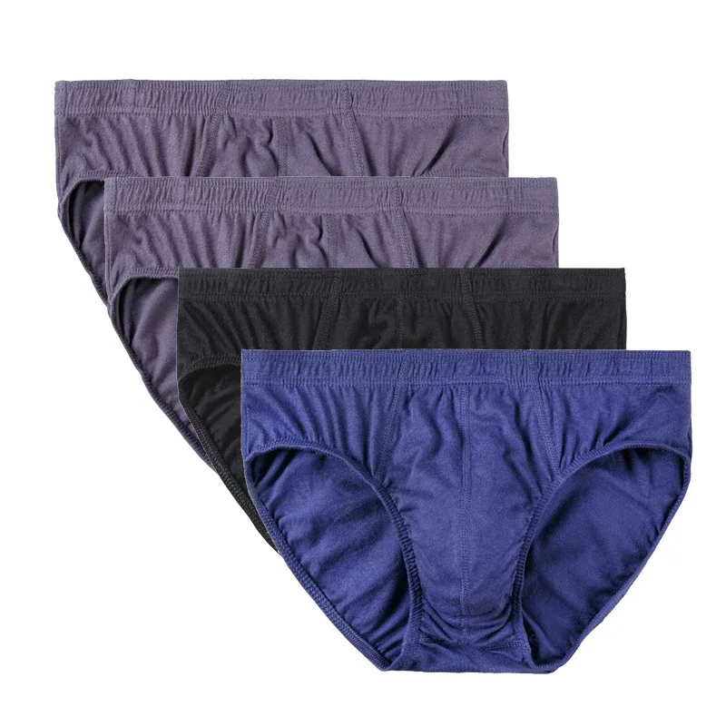 4 Pcs/Lot Cheapest 100% Cotton Mens Briefs Plus Size Men Underwear Panties XL-5XL Men's Breathable Sexy Lingerie Underpants — image 15