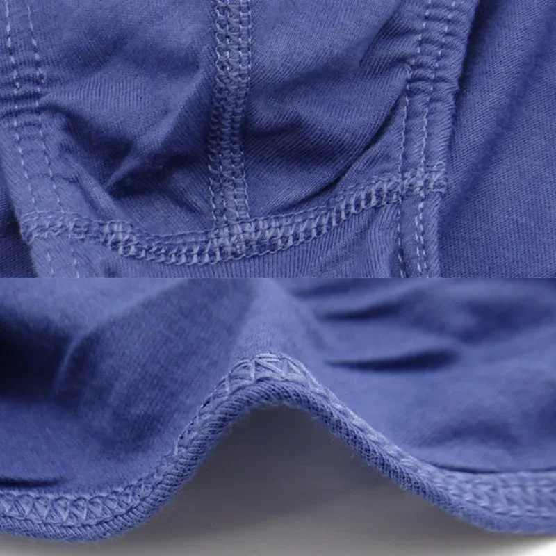 4 Pcs/Lot Cheapest 100% Cotton Mens Briefs Plus Size Men Underwear Panties XL-5XL Men's Breathable Sexy Lingerie Underpants — image 6