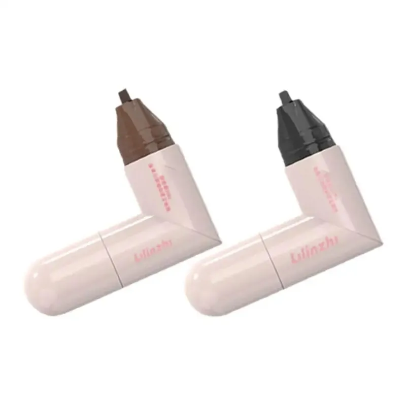 DIY Rotate Eyeliner Stamp Ενσωματωμένο μαύρο καφέ διπλής μύτης Eyeliner Wing Stencil Αδιάβροχο μουντζούρες Υγρό στυλό μακράς διαρκείας — image 7