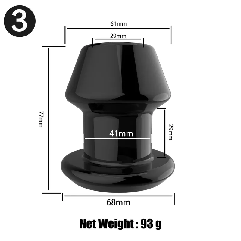 Hollow Vaginal Peephole Vaginal Peephole Anal Plug Vaginal Dilation Anal Dilation BDSM Enema Sex Toy Butt Plug for Men Women — image 16