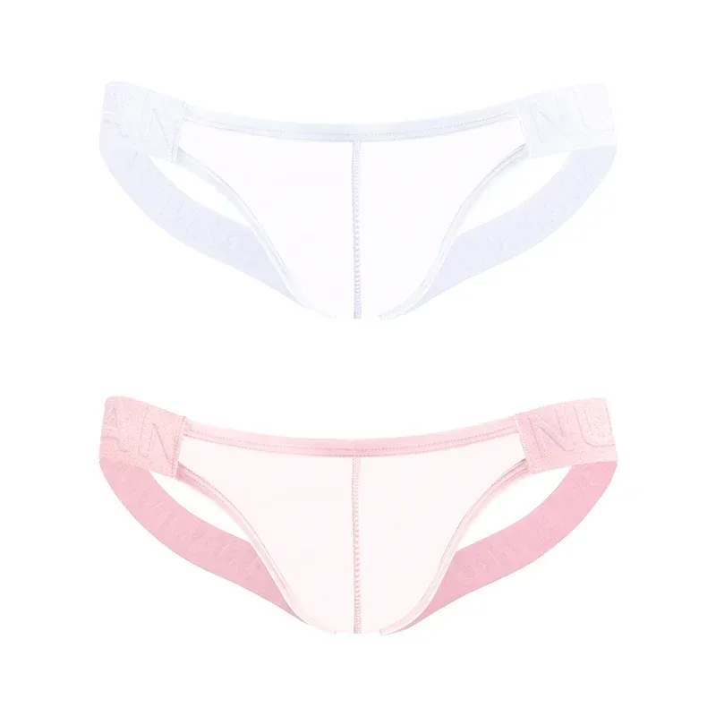 Trendy Men's Thong Comfortable Passionate Fitness Underwear Show Buttocks Personality Transparent Men Summer Triangle Brief — image 36