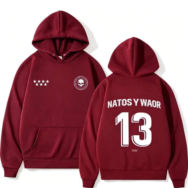 Rapper NATOS WAOR 13 Sweatshirts Men Women Fashion Hip-hop Pullover Autumn Winter Loose Casual Gothic Punk Tracksuit Streetwear — image 16