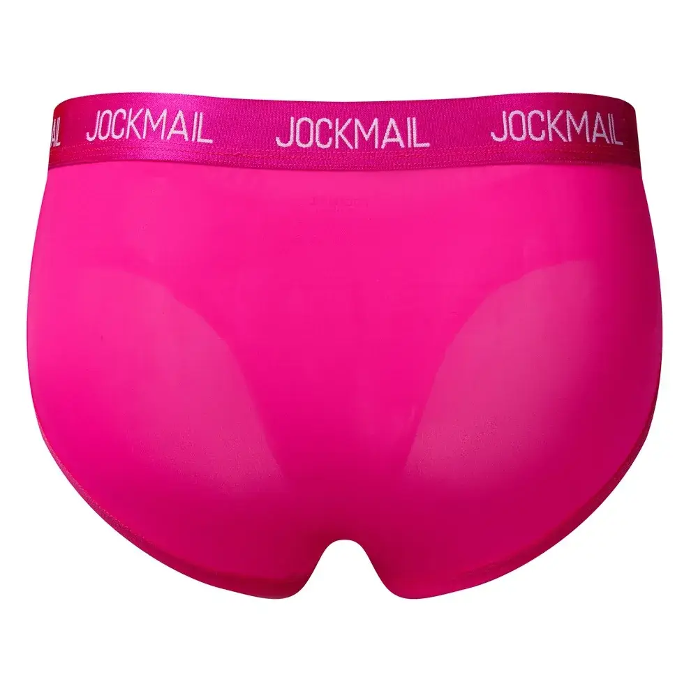 Jockmail Mens Underwear Low Waist Sexy Letter Sports Breathable Summer Ice Silk Briefs Malaking Bag Nylon Solid na Kulay na Panti ng Lalaki — image 29