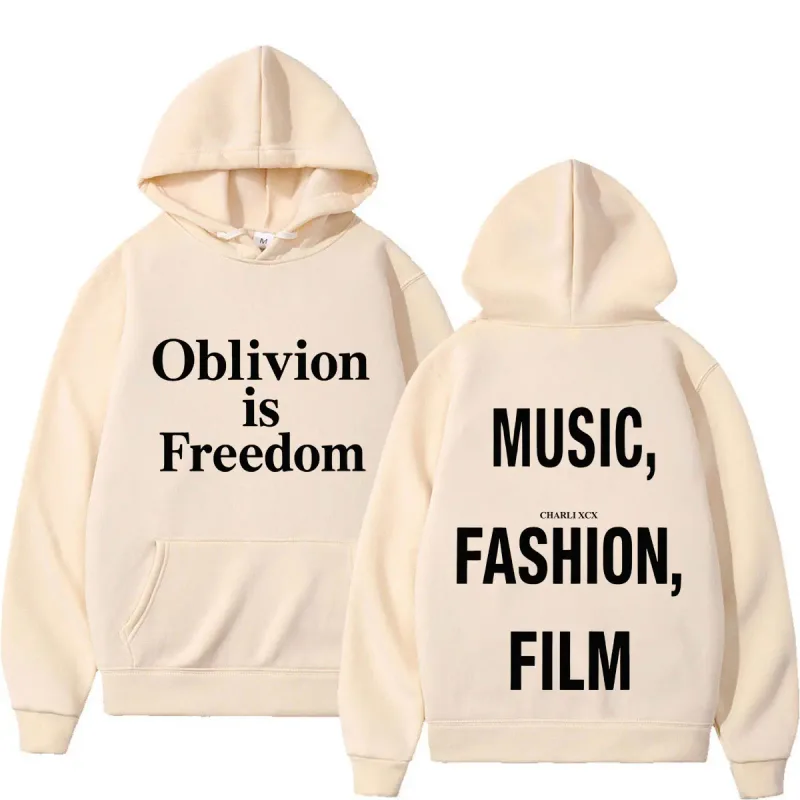 XCX Album Musik Fashion Film Tour 2026 Hoodie Cetak Pria Wanita Fashion Pullover Kasual Hip-Hop Kaus Hadiah Penggemar