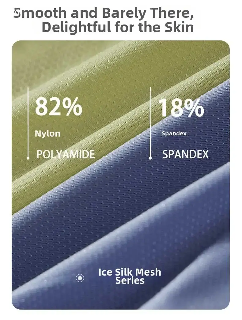Cueca boxer masculina de seda gelo, roupa íntima de verão, secagem rápida, leve, respirável, abertura lateral separável, calcinha não destacável — image 4