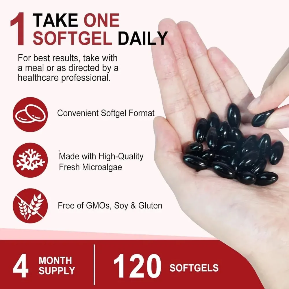 Astaxanthin 12mg Softgels Triple Strength Αντιοξειδωτική Υποστήριξη για Δέρμα Οφθαλμικές Αρθρώσεις & Ανοσοποιητική Υγεία – Προμήθεια 120 Count 4-Month — image 5