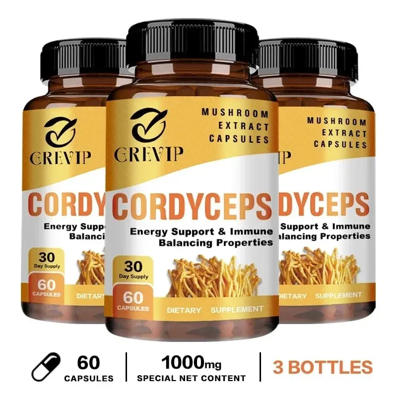 Cordyceps Mushroom Capsules - Boost Energy and Endurance Enhance Memory and Concentration and Relieve StressSupplementsSupplem — image 10