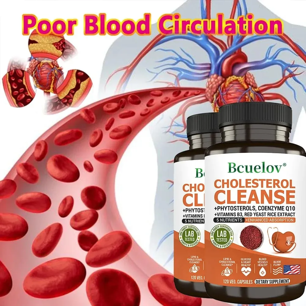 Cholesterol Cleanse Supplement - Helps Lower Cholesterol Levels and Promotes Healthy Cardiovascular and Arterial Circulation — image 2