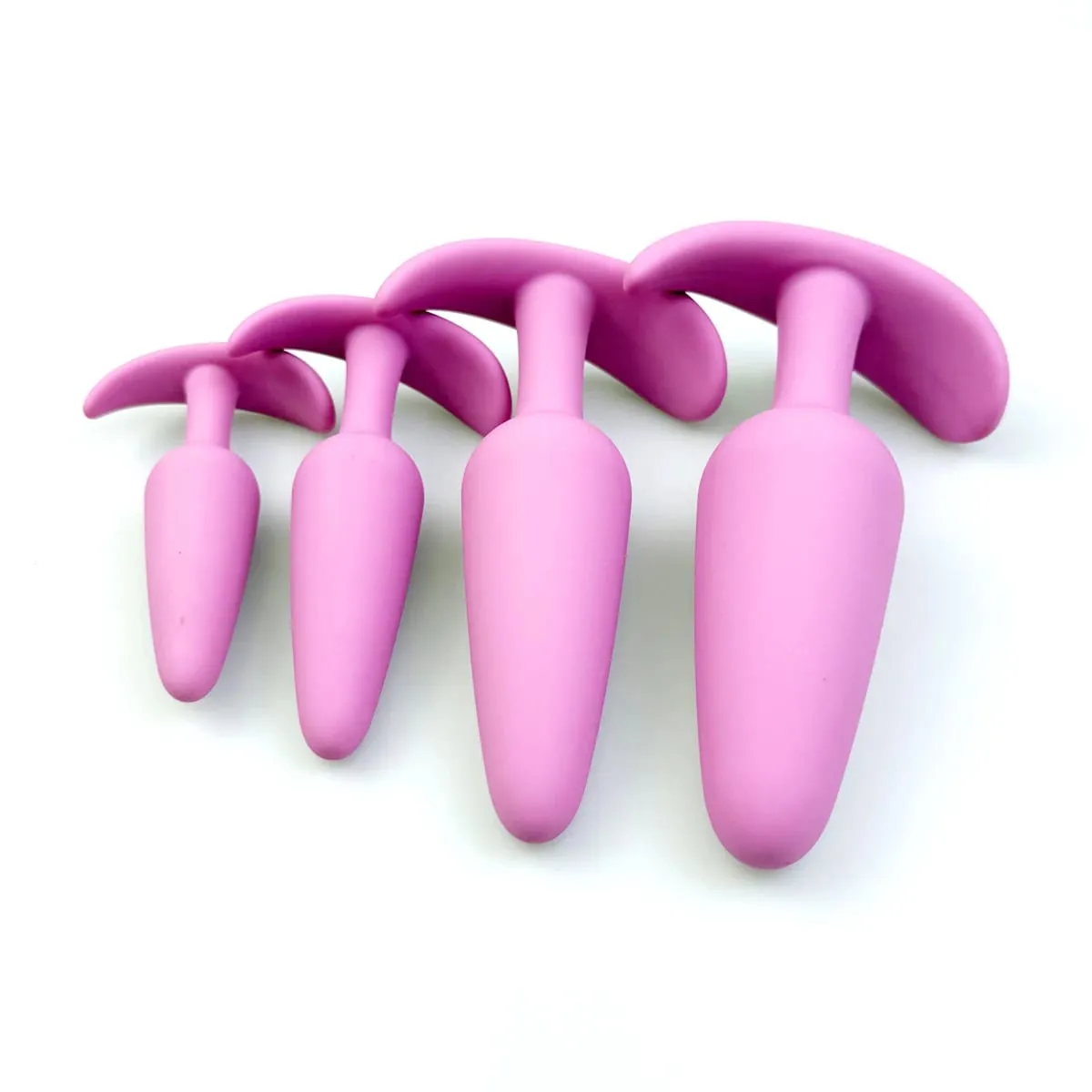 Four different sizes of silicone plugs Prostate massage anal dilators adult masturbation sexual health adult couples sex toy — image 5