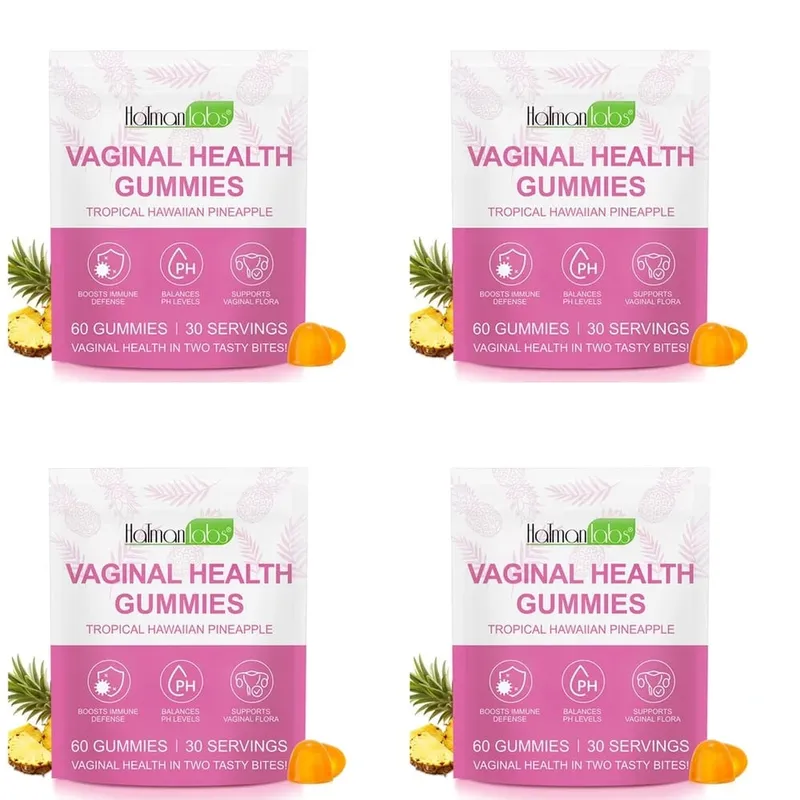 HolmanLabs Vaginális Egészségügyi gumicukor C-vitaminnal és probiotikumokkal támogatja a hüvelyflórát, segít kiegyensúlyozni a pH-szintet 60 gumicukor — image 8