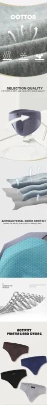 4 Pcs/Lot Cheapest 100% Cotton Mens Briefs Plus Size Men Underwear Panties XL-5XL Men's Breathable Sexy Lingerie Underpants — image 9