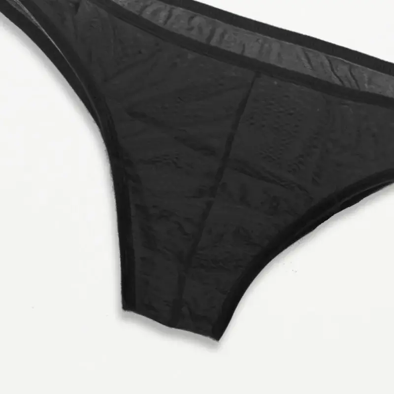 Roupa interior masculina moda respirável triângulo roupa interior, malha transparente confortável sexy roupa interior masculina cuecas masculinas yw — image 1