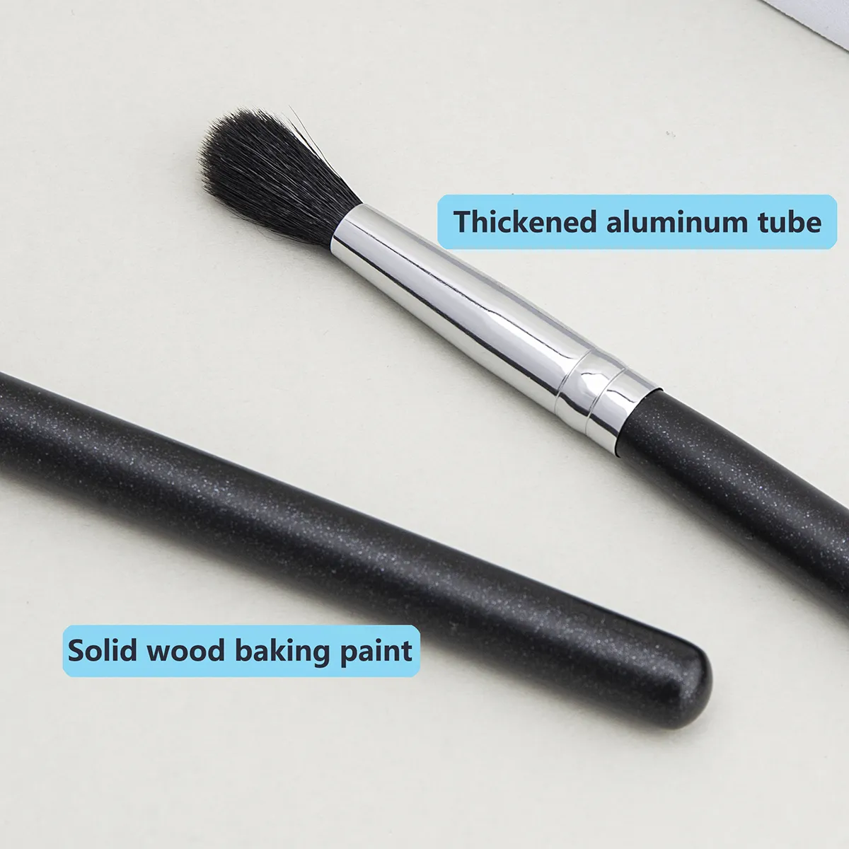 224 pli brosse ombre à paupières pli mélange pinceaux de maquillage haute qualité flamme forme chèvre cheveux ombre à paupières pli outil de maquillage — image 4