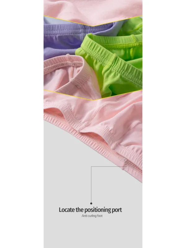 Cuecas de algodão masculinas confortáveis, 2 peças, cintura baixa, rosa, tecido macio, cintura larga, bolsa de suporte 3d, roupa íntima masculina amigável à umidade — image 10