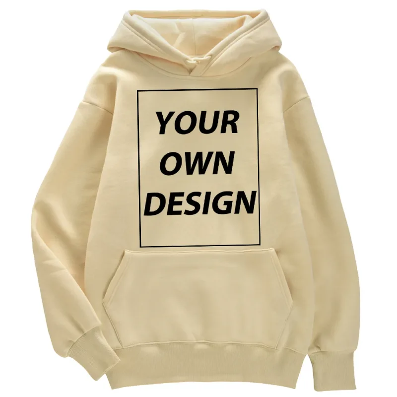 Customized DIY Print Lalaki Babae Autumn Winter Hoodies Casual Classic Pullover Simple Comfy Streetwear Soft Warm Sports Clothing — image 14
