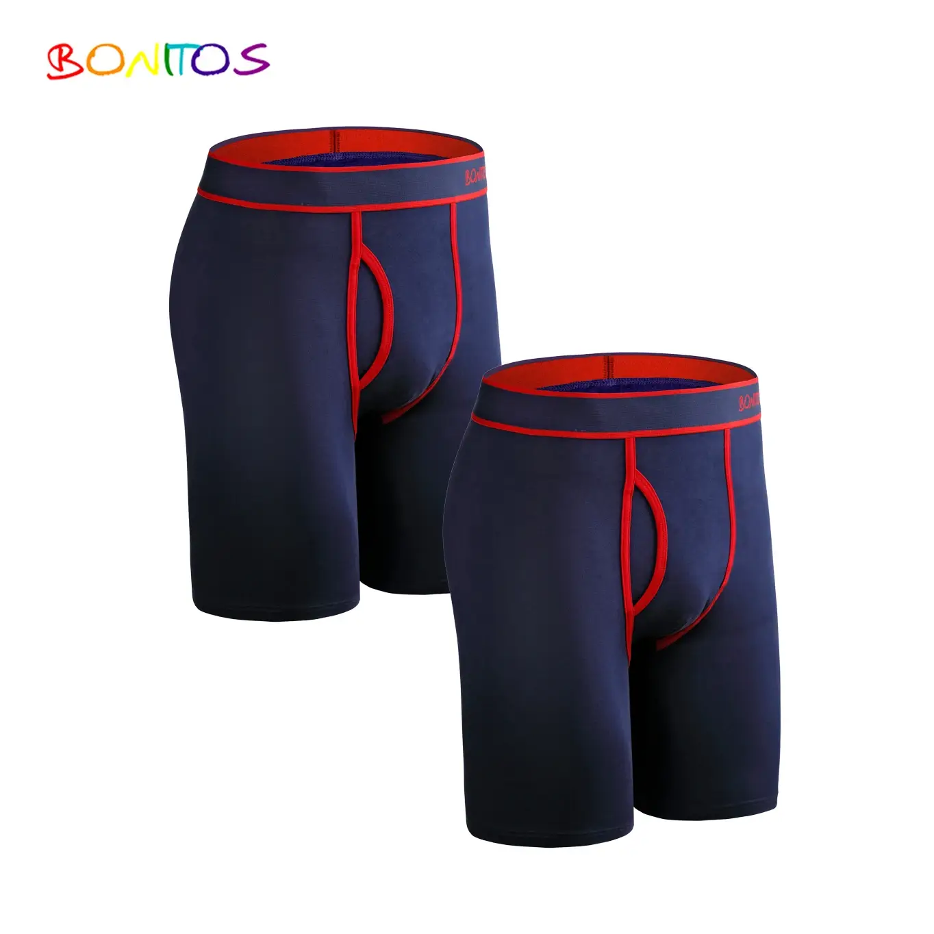 2pcs Pack Long Leg Boxer Shorts Panties Kit Homme Underpants Boxershorts Slip Underwear para sa Lalaki Cotton Lalaki Sexy Set Box Gym — image 13