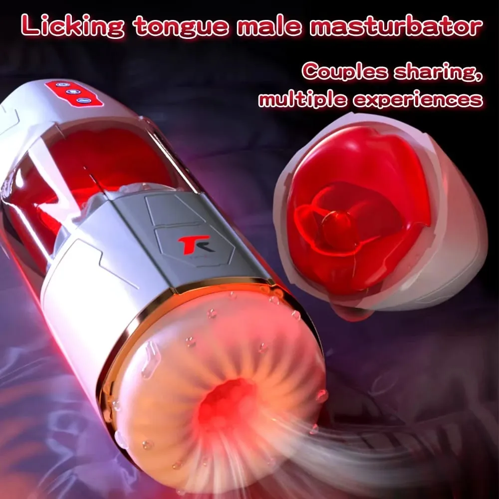 Automatikus férfi maszturbátorok – 10 szopási és nyelvnyalási és vibrációs móddal, szopás maszturbációs csésze férfi szexjátékok kupéknak — image 4
