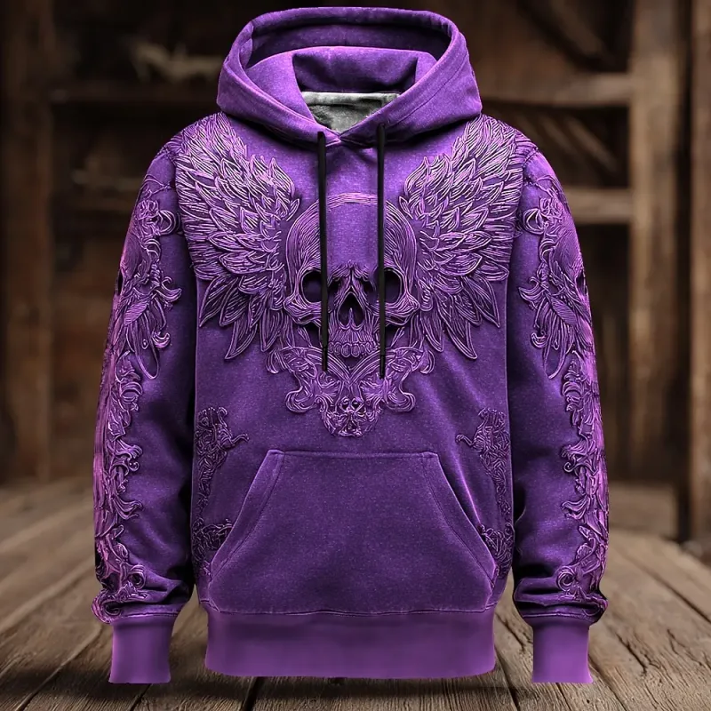 Halloween Men's 3D Bat Sweatshirt Punk Crew Neck 3D Print Club Streetwear Drawstring 3D Print Fall Winter Designer Hoodies — image 5