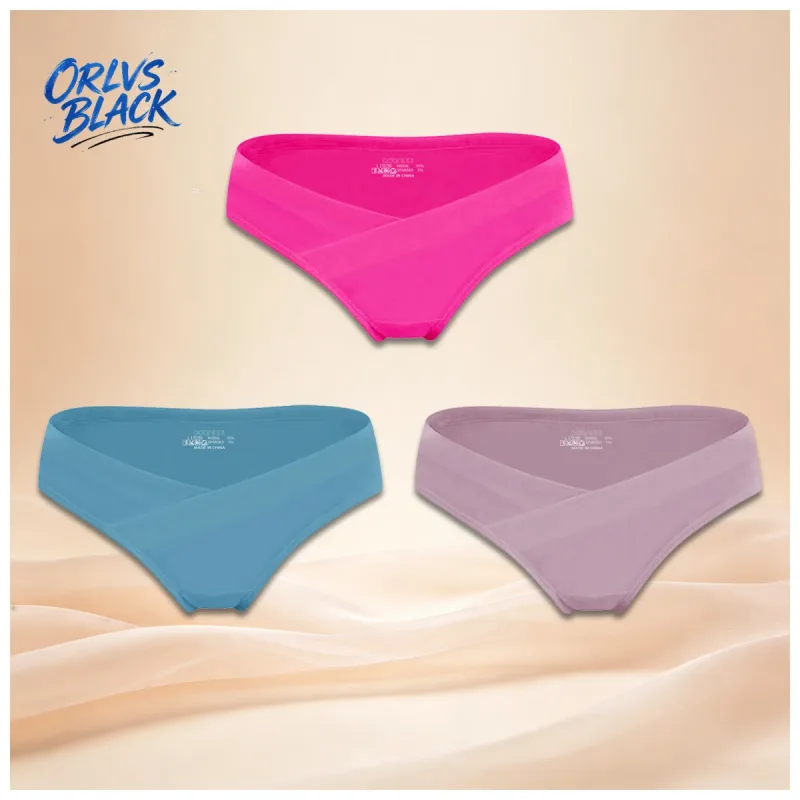 3PCS Cross Front Waist Design Mens Briefs Ultra Soft Breathable Stretch Slim Fit Daily Fashion Underpants AD330 — image 2
