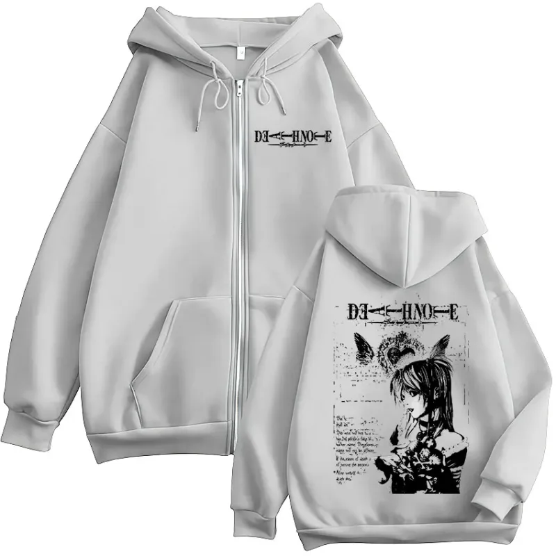 Anime Death Note Misa Amane Zipper Hoodies Men Women Clothing High Quality Fashion Casual Zip Up Hooded Sweatshirts Jacket Coats — image 7